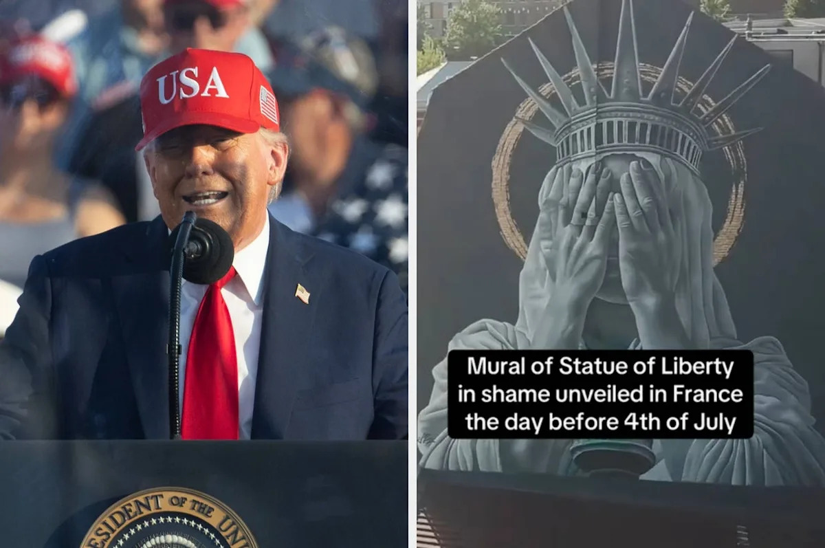 „Das ist ein unglaubliches Bild davon, wie sich die meisten Amerikaner im Moment fühlen“-Menschen loben die neue Lady Liberty „Protest“ Frankreich, das Mega-Viral wird „Das ist ein unglaubliches Bild davon, wie sich die meisten Amerikaner im Moment fühlen“-Menschen loben die neue Lady Liberty „Protest“ Frankreich, das Mega-Viral wird