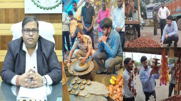 दिवाली पर कुम्हारों के हित में कलेक्टरों का बड़ा फैसला, मिट्टी के दिए बेचने वाले ग्रामीणों के लिए जारी किया कर मुक्त आदेश, SP और DM ने बनाया दीया दिवाली पर कुम्हारों के हित में कलेक्टरों का बड़ा फैसला, मिट्टी के दिए बेचने वाले ग्रामीणों के लिए जारी किया कर मुक्त आदेश, SP और DM ने बनाया दीया