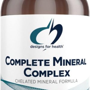 Designs for Health Complete Mineral Complex – Essential + Trace Minerals Supplement with Magnesium Malate, Chromium, Zinc + More – Iron-Free Multi Minerals Blend – Vegan + Gluten Free (90 Capsules)