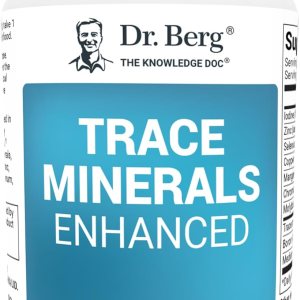 Dr. Berg Trace Minerals Enhanced Complex – Complete with 70+ Minerals Including 10 mg of Zinc – Dietary Supplement – 60 Capsules