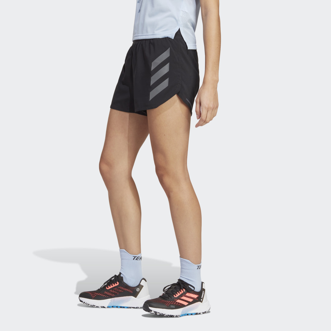adidas Shorts de Trail Running Terrex Agravic Negro – Mujer