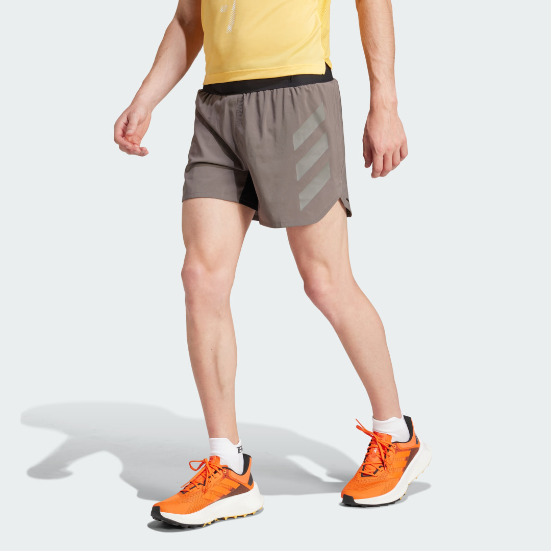 adidas Shorts de Trail Running Terrex Agravic Charcoal – Hombre