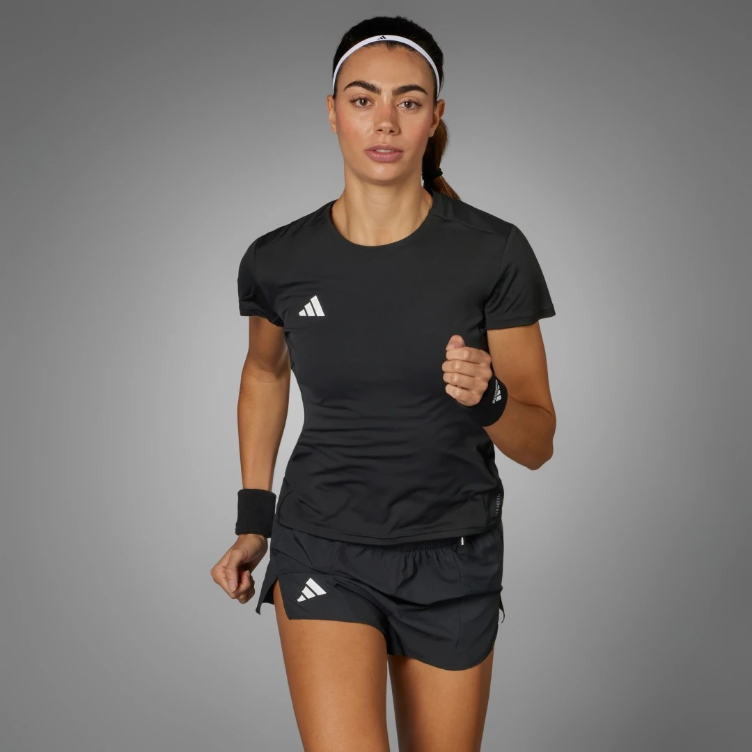 adidas Playera de Running Adizero Essentials Negro – Mujer