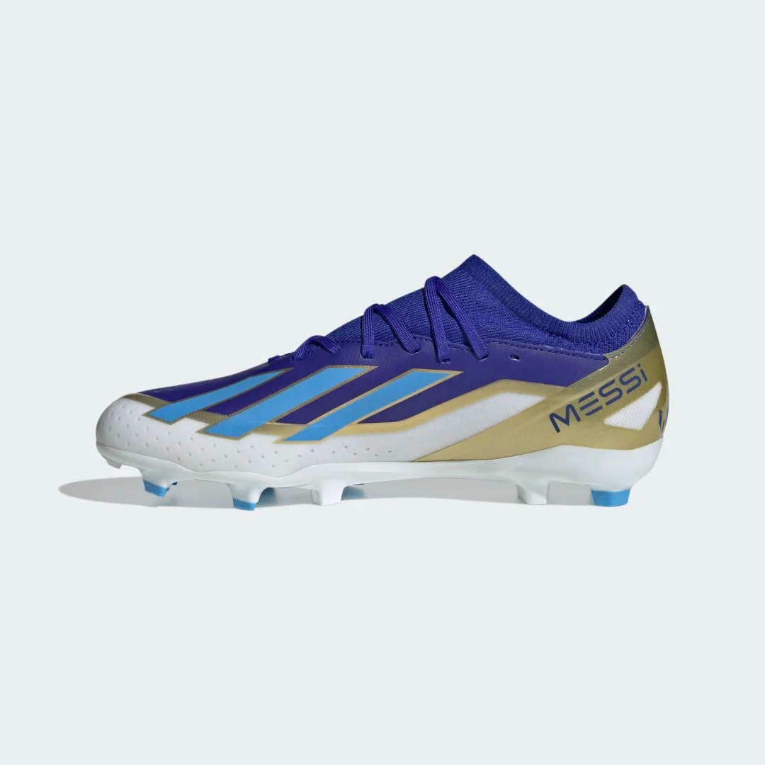 adidas Calzado de Fútbol X Crazyfast Messi League Terreno Firme Lucid Azul – Unisex