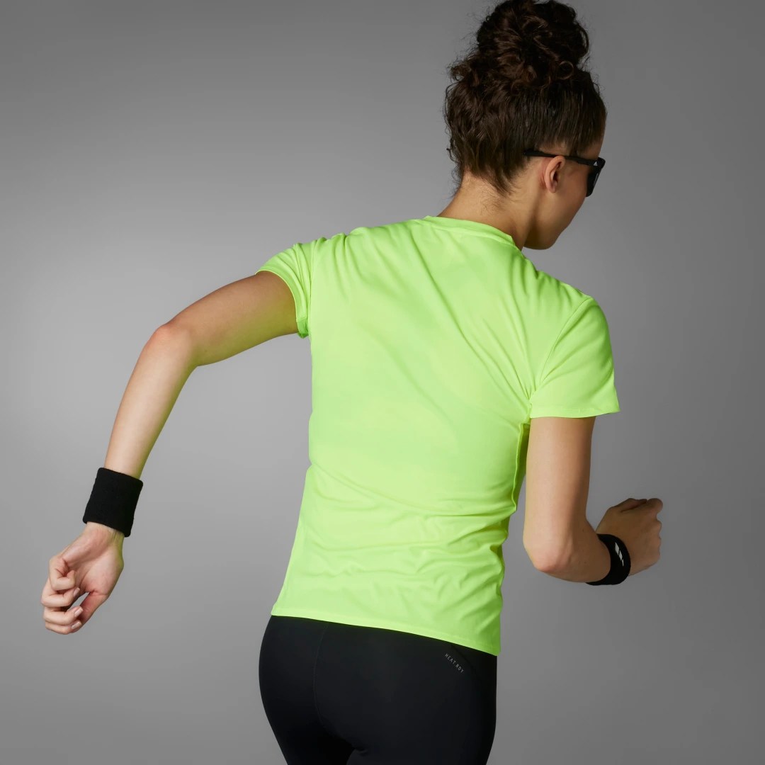 adidas Playera de Running Adizero Essentials Lucid Lemon – Mujer