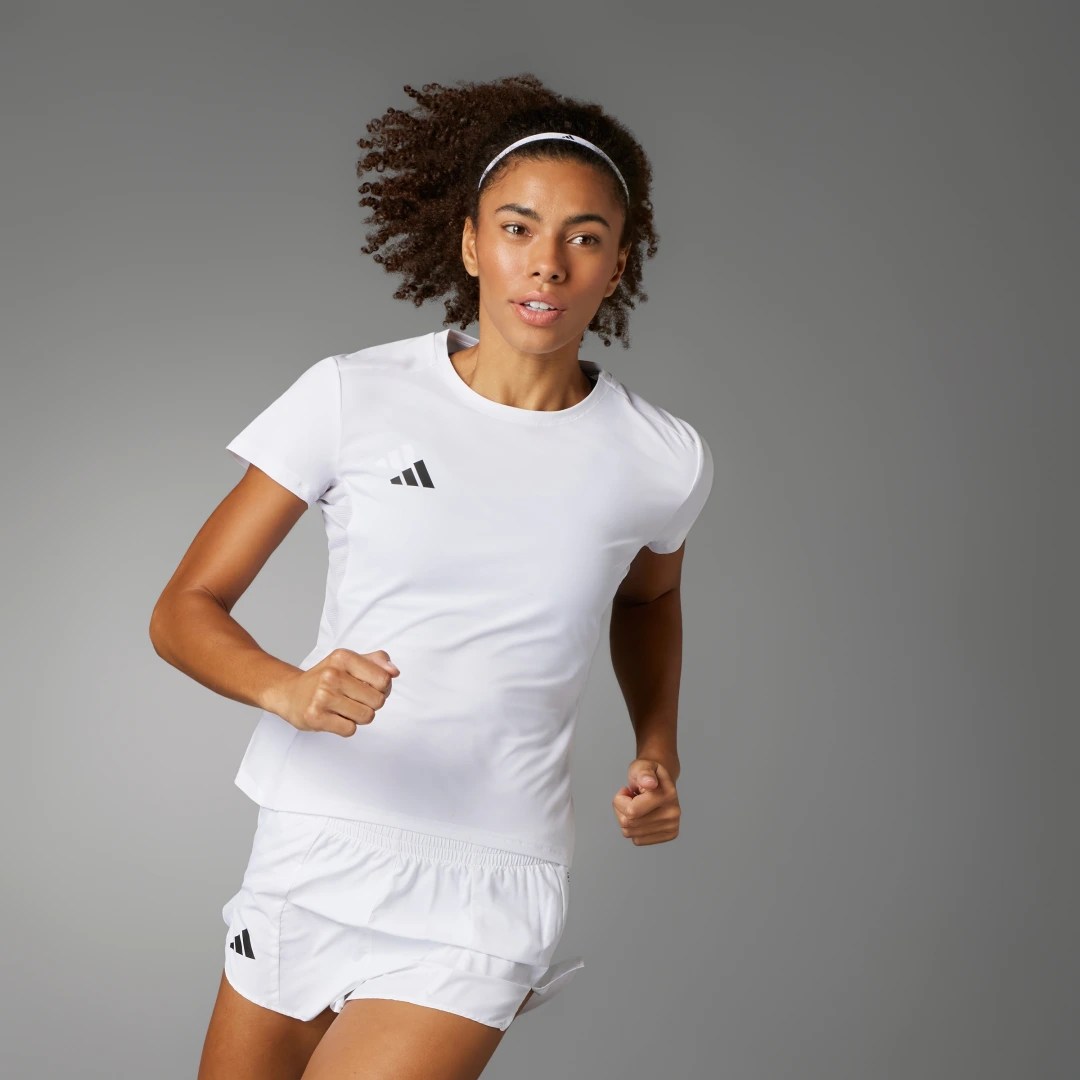 adidas Playera de Running Adizero Essentials Blanco – Mujer