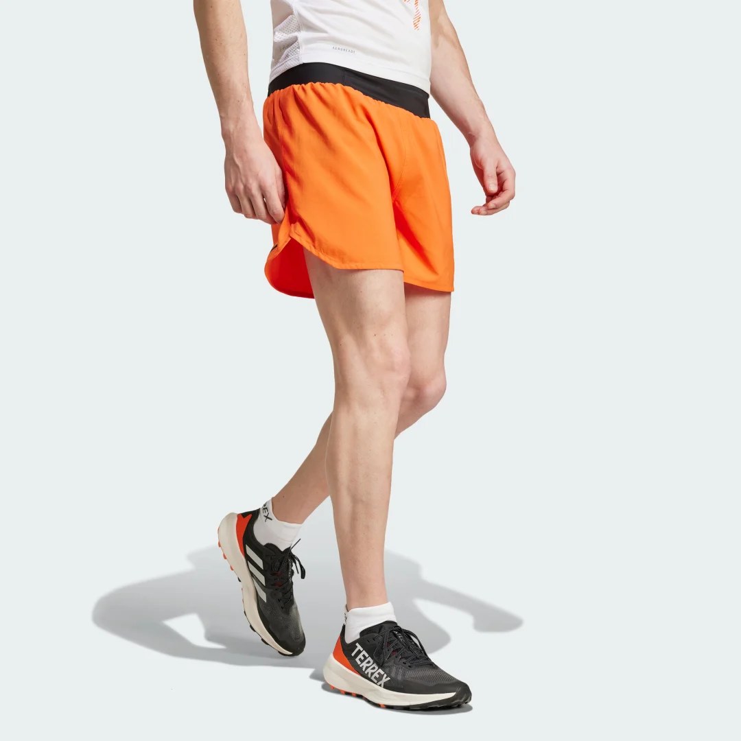 adidas Shorts de Trail Running Terrex Agravic Semi Impact Naranja – Hombre