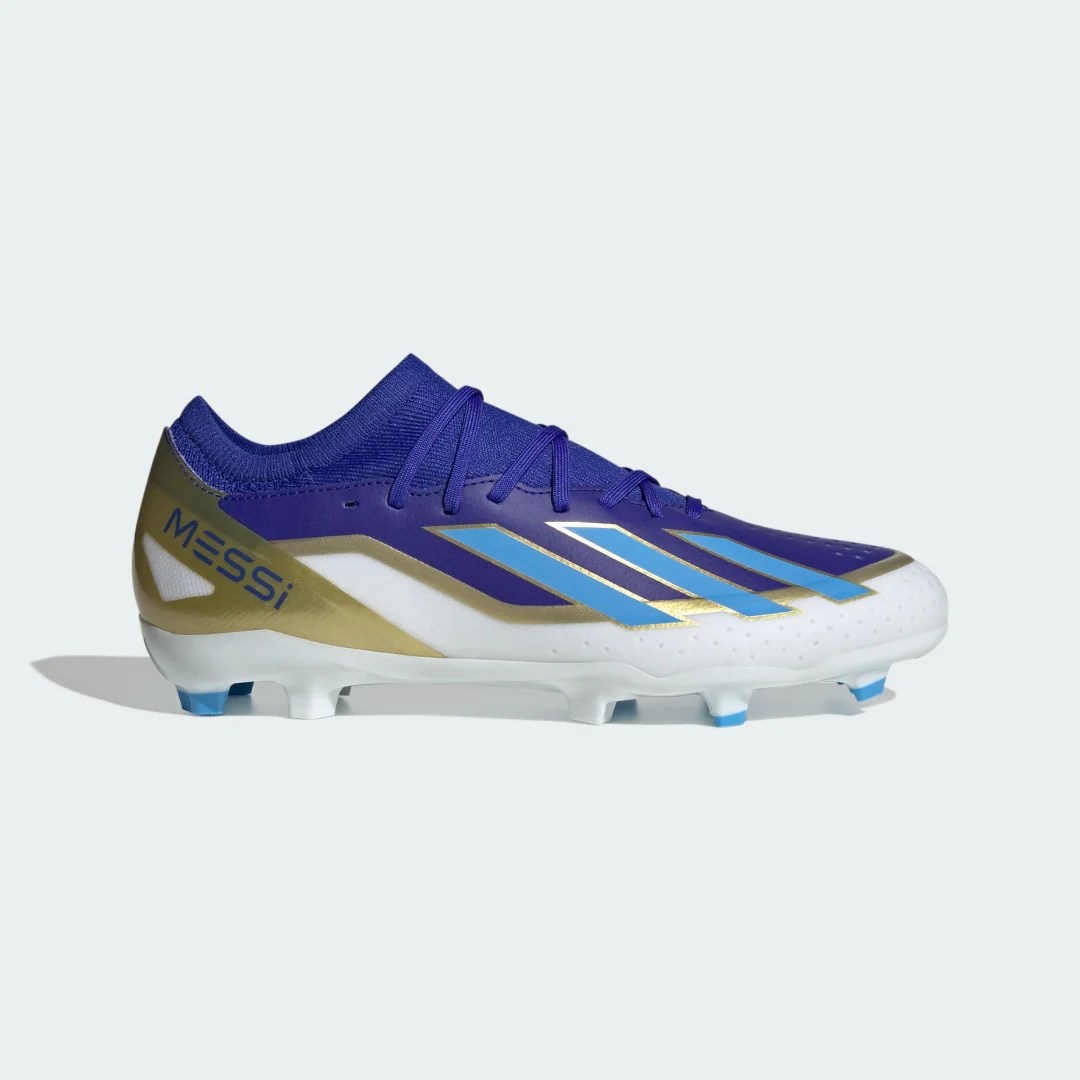 adidas Calzado de Fútbol X Crazyfast Messi League Terreno Firme Lucid Azul – Unisex
