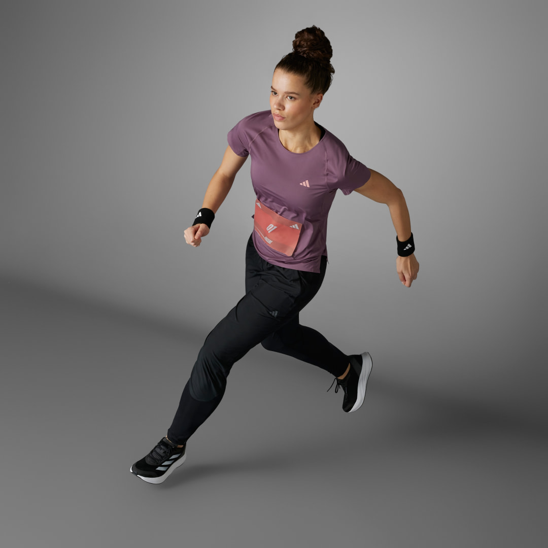 adidas Playera Adizero Running Shadow Fig – Mujer
