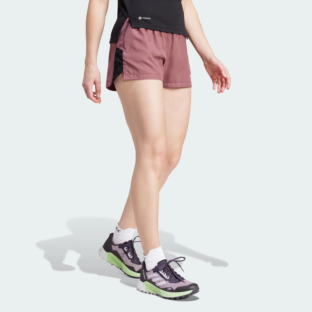 adidas Shorts de Trail Running Terrex Multi Burgundy – Mujer