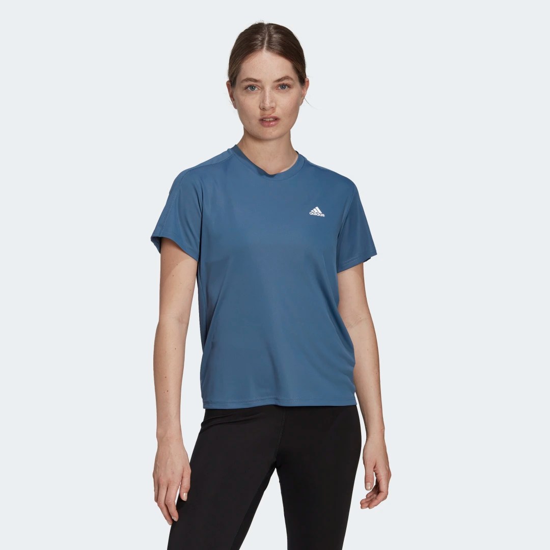 adidas Playera de Running Run It Wonder Steel – Mujer