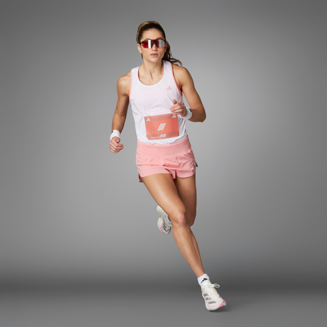 adidas Shorts Adizero Running Gel Semi Rosa Spark – Mujer