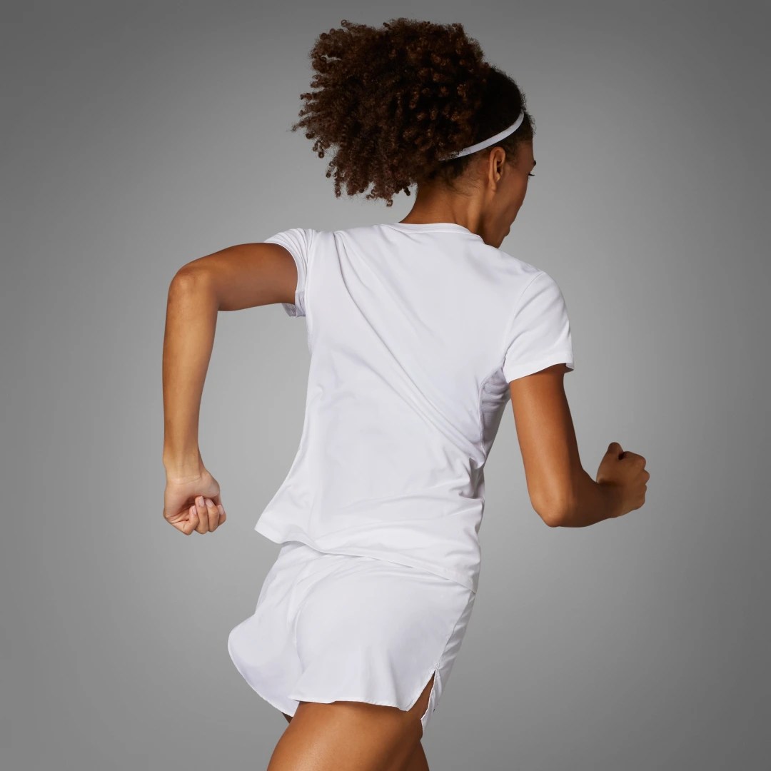 adidas Playera de Running Adizero Essentials Blanco – Mujer