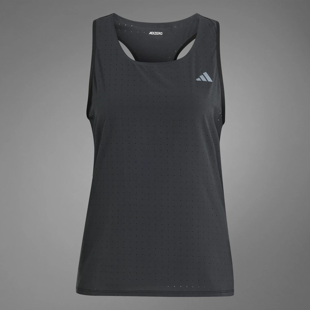 adidas Playera Sin Mangas Adizero Running Negro – Mujer