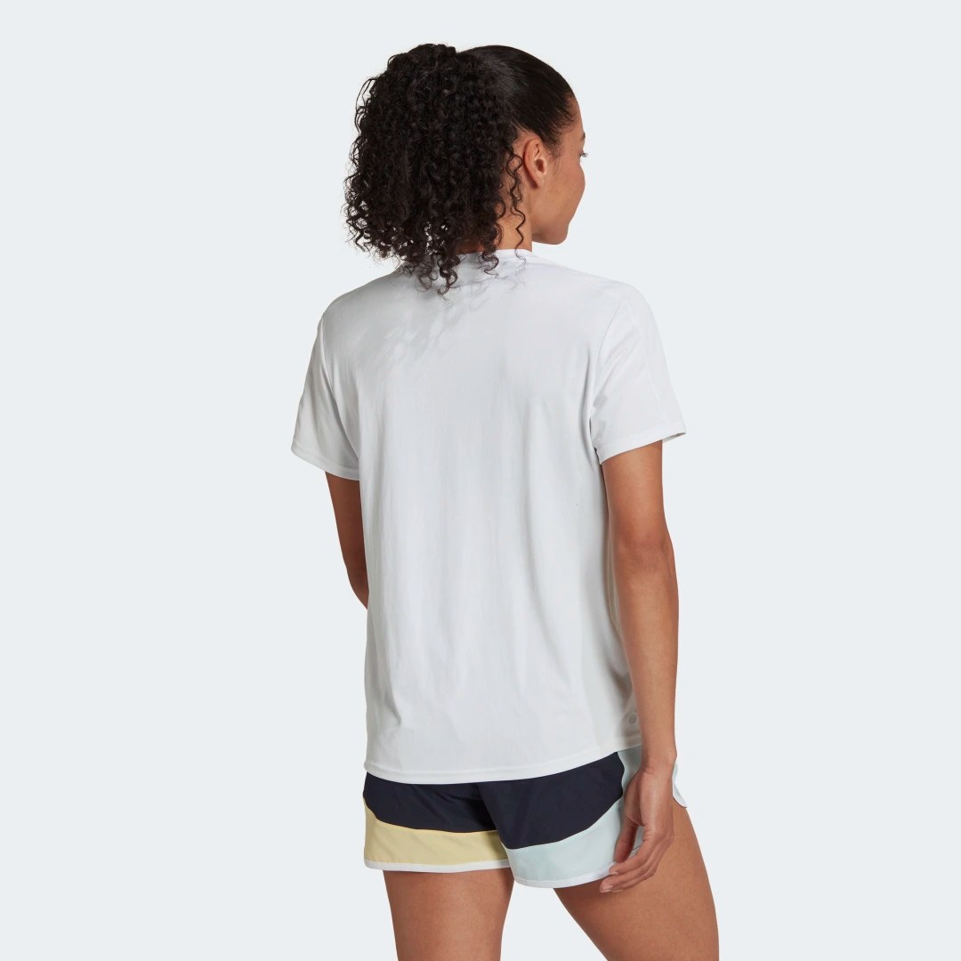 adidas Playera de Running Run It Blanco – Mujer