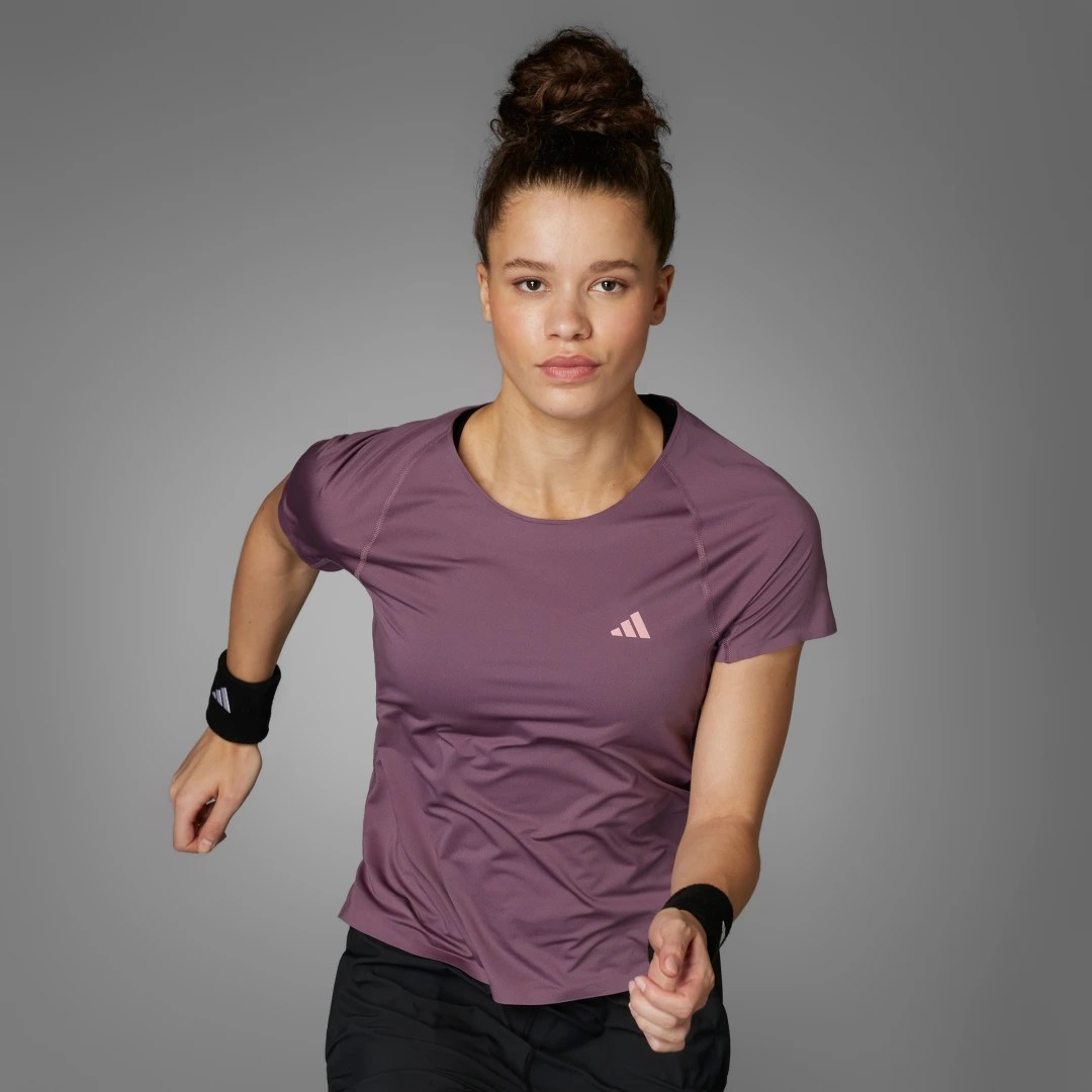 adidas Playera Adizero Running Shadow Fig – Mujer