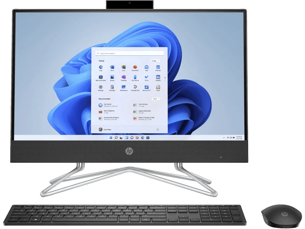 HP All-in-One 22-dd2020la, Windows 11 Home Single Language, 21.5″, Intel® Core™ i3, 8GB RAM, 512GB Unidad de estado sólido, FHD