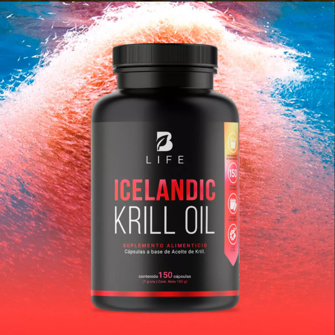 Aceite De Krill 150 Caps 1000mg Astaxantina Epa Dha B Life