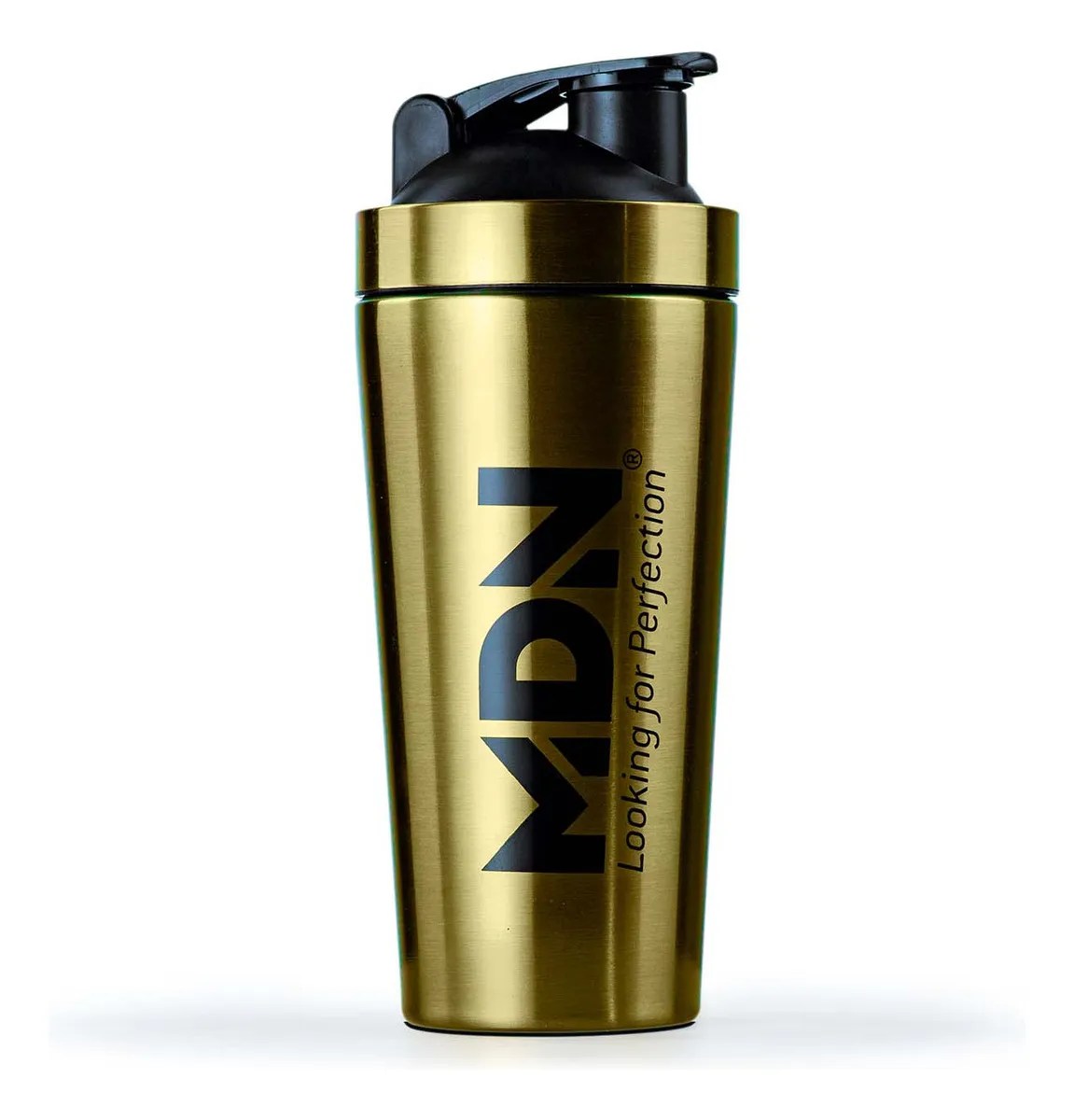 Vaso Shaker Aluminio Dorado Mdn Sports Mezclador Proteínas