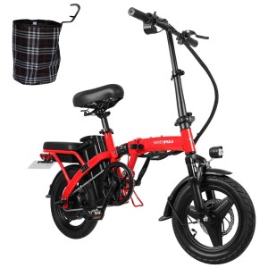 Bicicleta Eléctrica Plegable Honey Whale S6 600w 35km/h S6 ROJO Bicicleta Eléctrica Plegable Honey Whale S6 600w 35km/h S6 ROJO