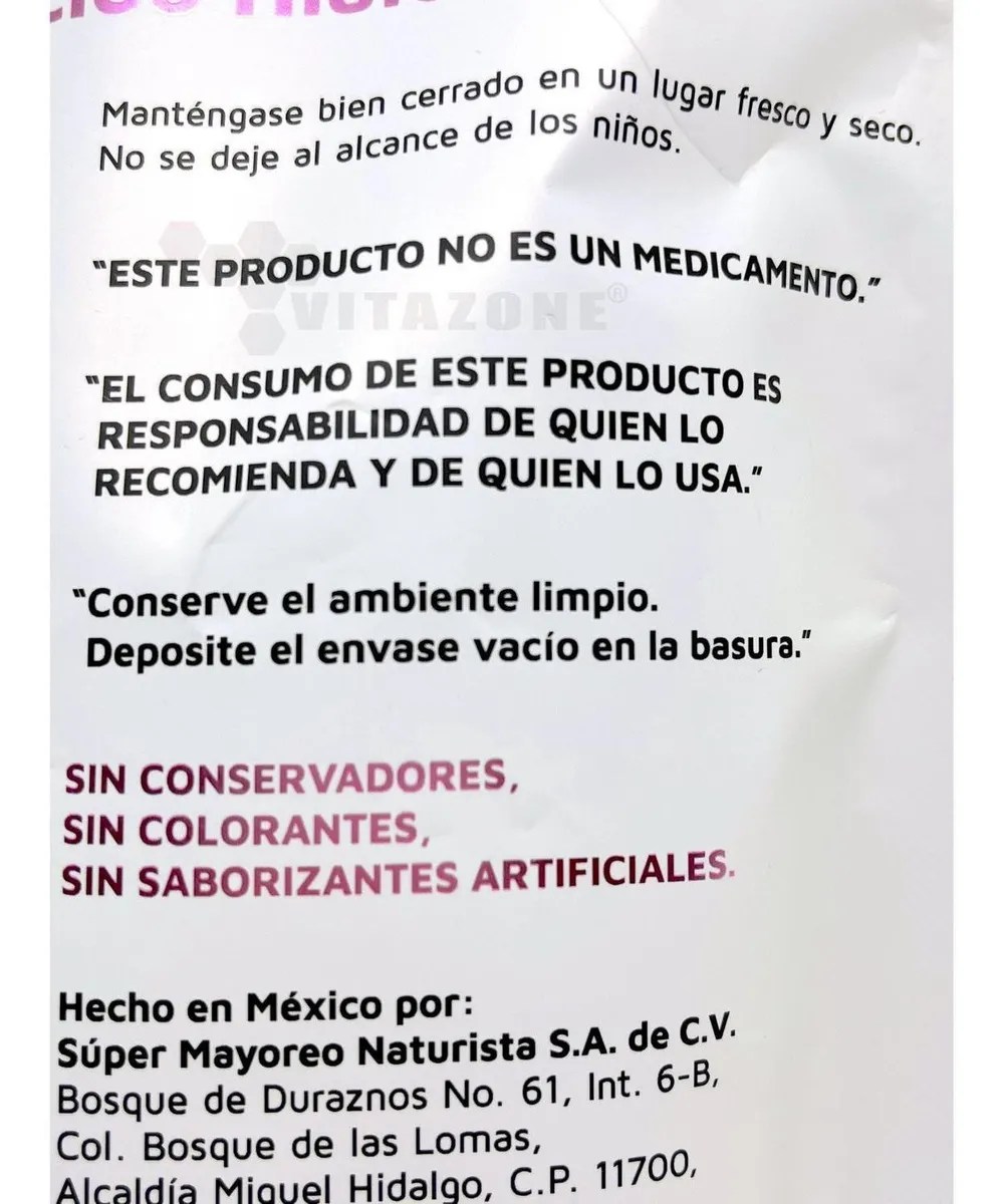 Colageno Hidrolizado Puro, Biotina, Acido Hialurónico 300 Gr Sin Sabor