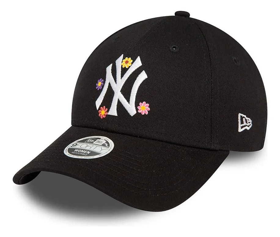 New Era Gorra N Y Yankees Flower 9forty Ajustable Mujer Bl