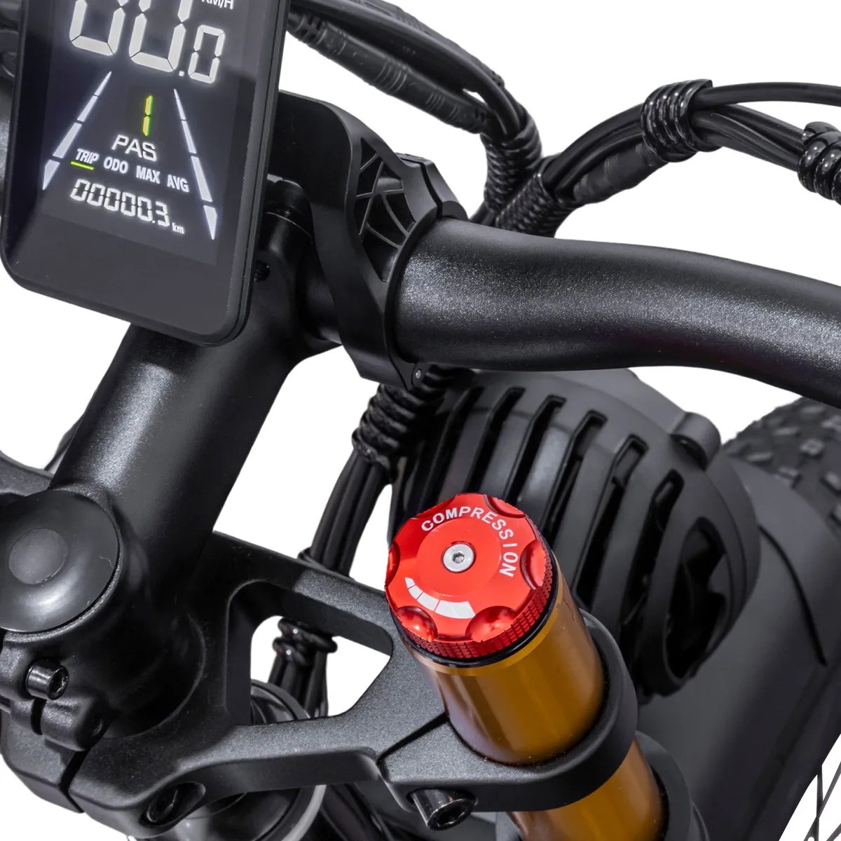 Bicicleta Eléctrica De Montaña Moboss Xf40 Doble Motor 1000w Color Negro