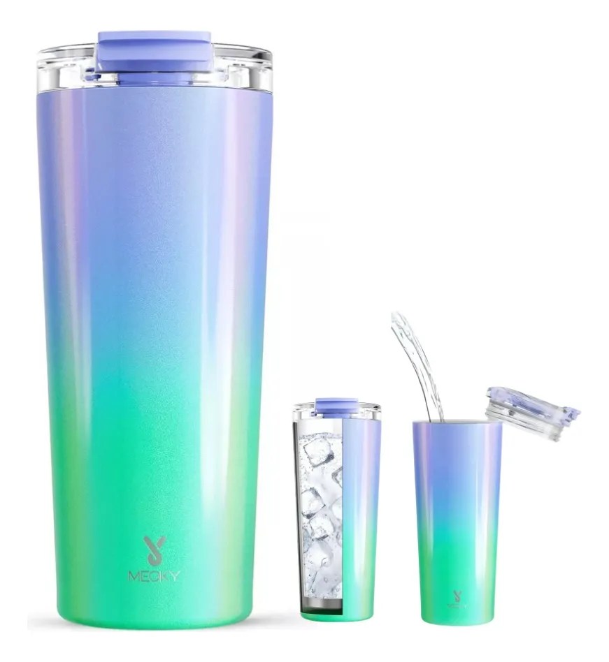 Meoky Vaso Térmico Inoxidable Café De Taza Con Frí 24 Oz