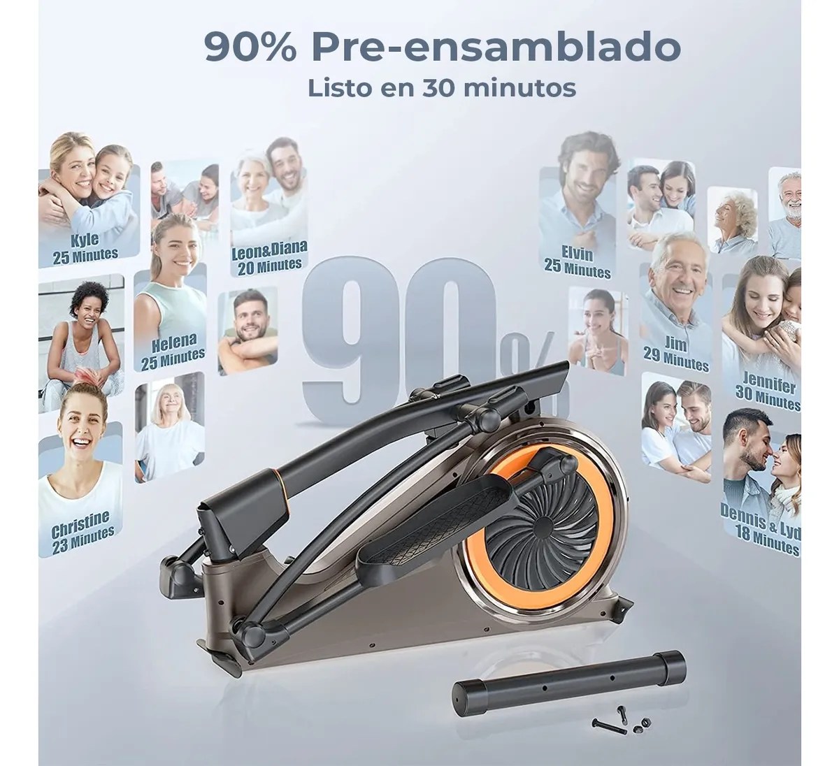 Bicicleta Eliptica Ejercicio Hogar Magnetica 16 Niveles
