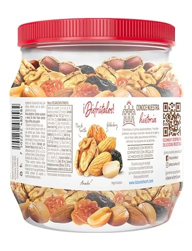 Nueces Y Fruta Deshidratada Nature’s Heart Festiva Mix Vitrolero 450g