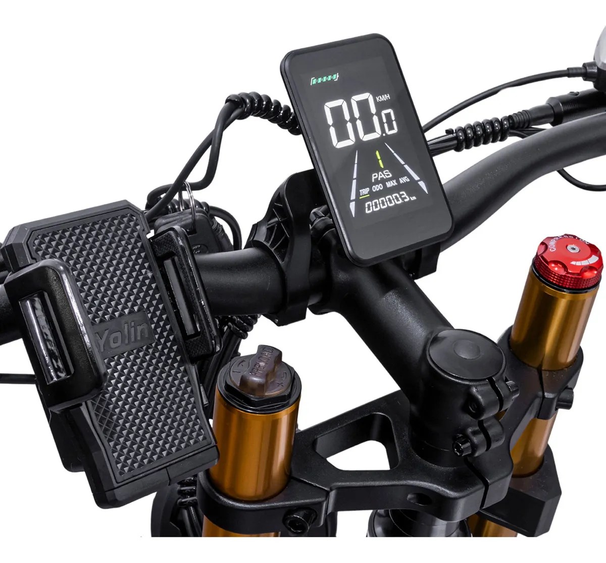 Bicicleta Eléctrica De Montaña Moboss Xf40 Doble Motor 1000w Color Negro