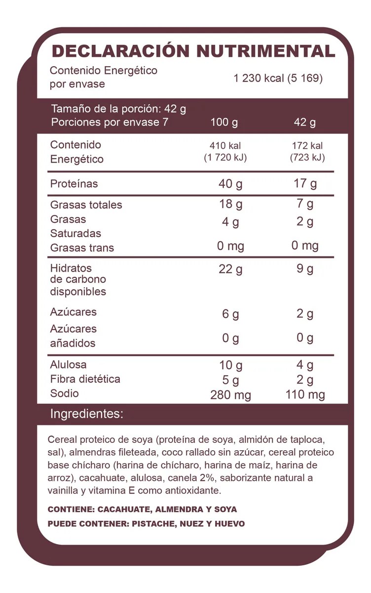 Nüwa 2pack Cereal Cacao Alto En Proteína, Sin Azúcar Añadido