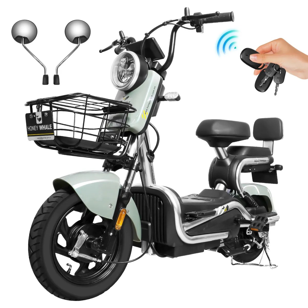 Bicicleta Eléctrica Kc 700w 45km/h 60km Moto Honey Whale – Verde