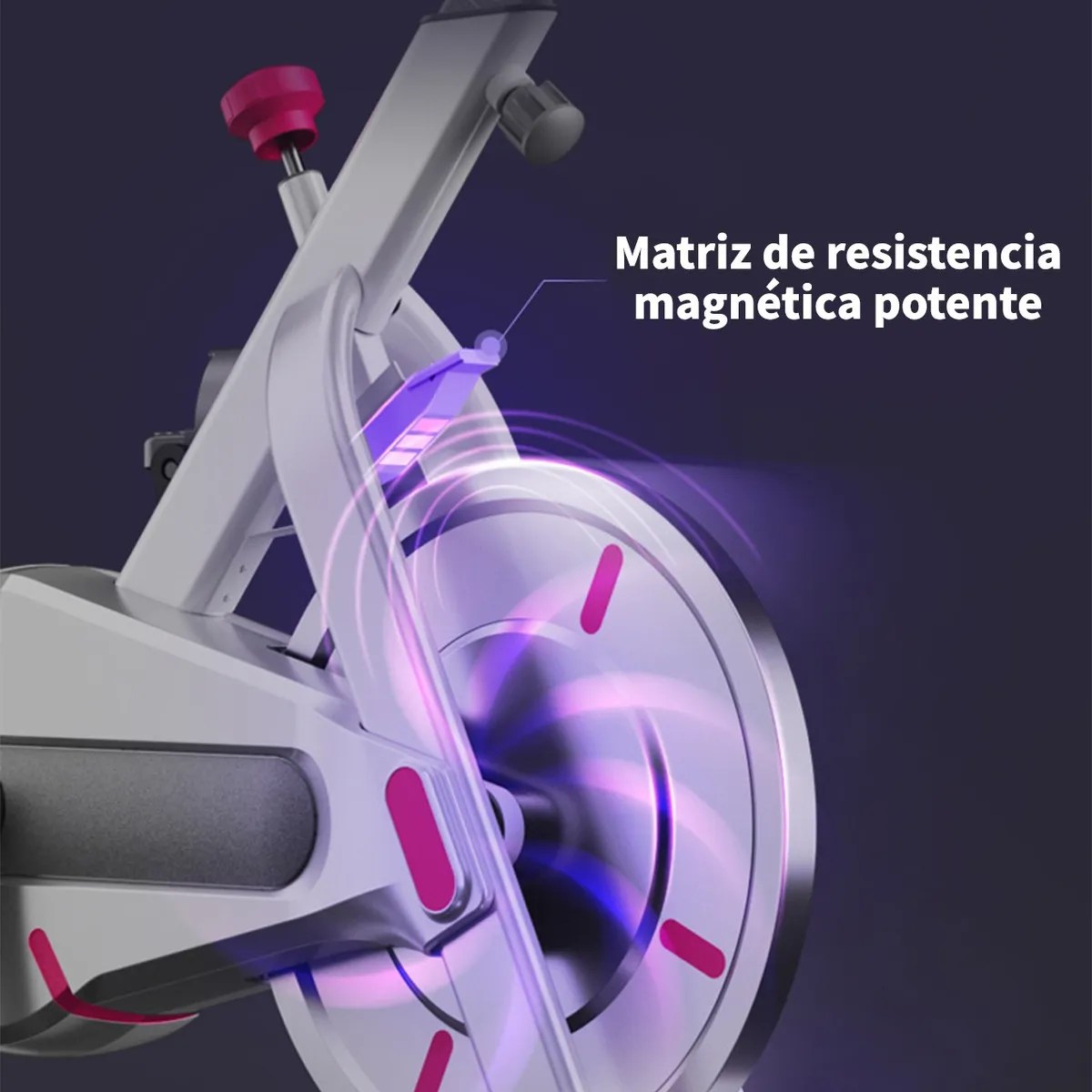 Bicicleta Ejercicio Grande Fija Deportiva Spinning Blanco