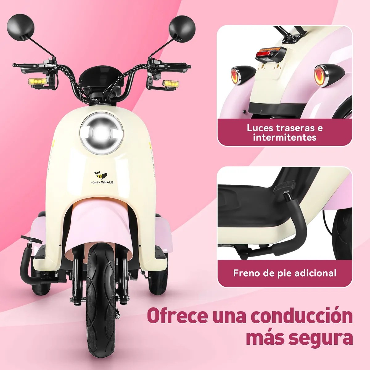 Bicicleta Eléctrica De Tres Ruedas Para Adultos Honey Whale