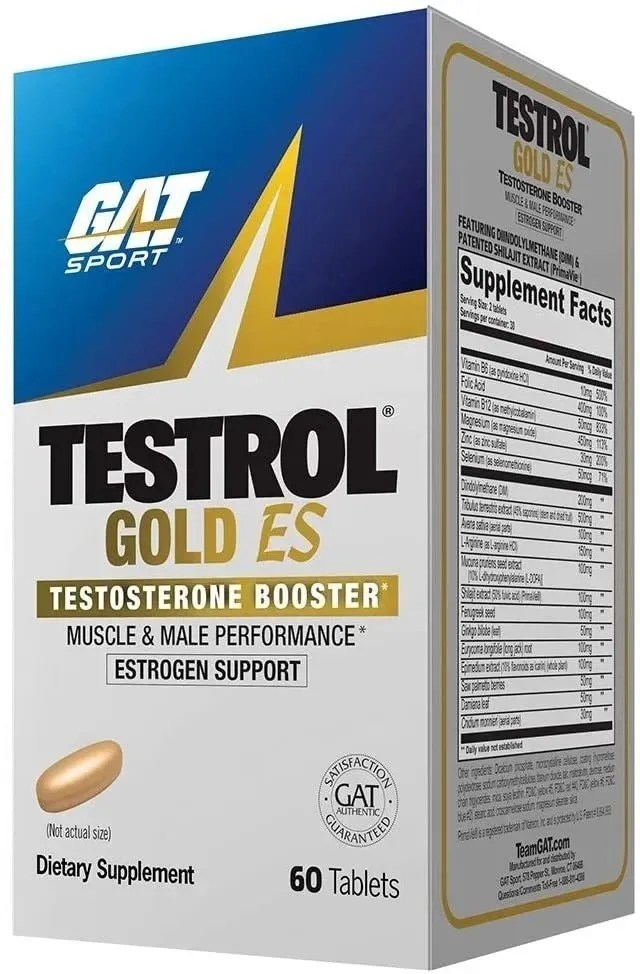 Testrol Gold Es 60 Tabletas 90gr Testosterone Booster Gat Sport