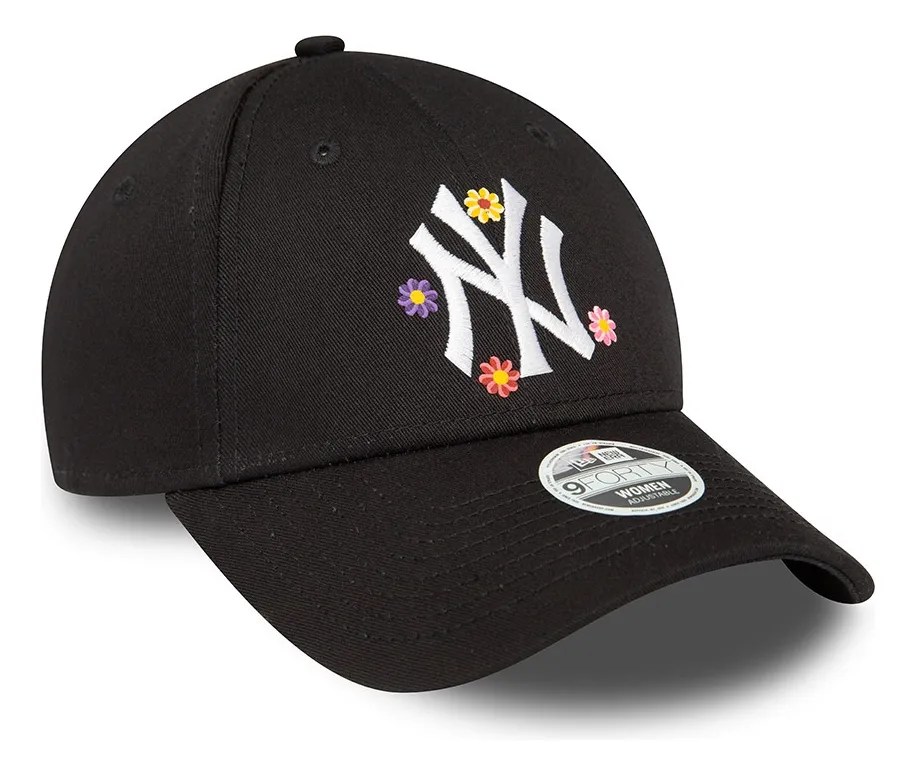 New Era Gorra N Y Yankees Flower 9forty Ajustable Mujer Bl