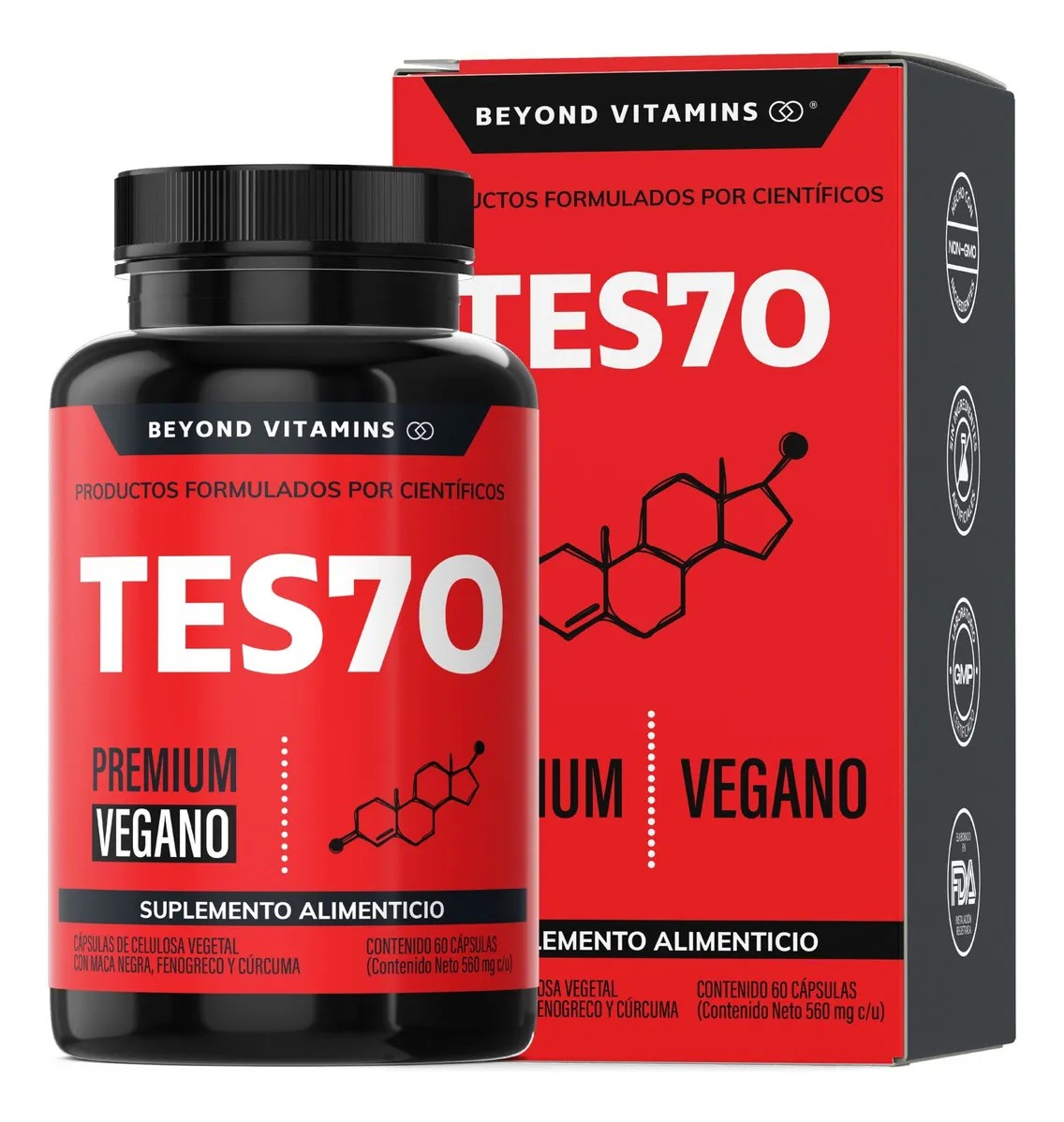 Precursor Natural | Testosterona 60 Cápsulas