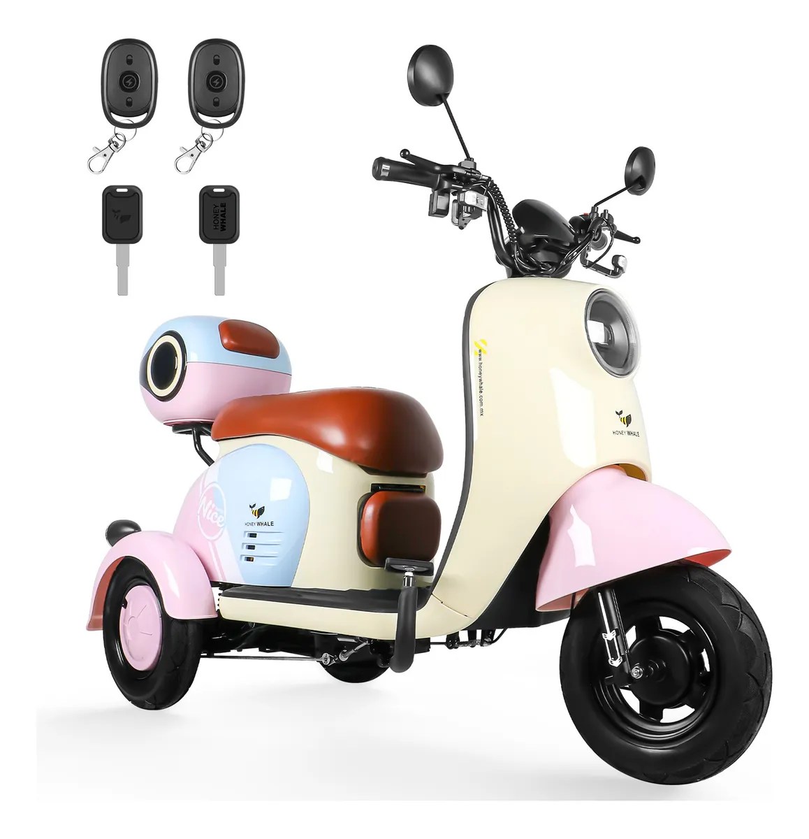 Bicicleta Eléctrica De Tres Ruedas Para Adultos Honey Whale
