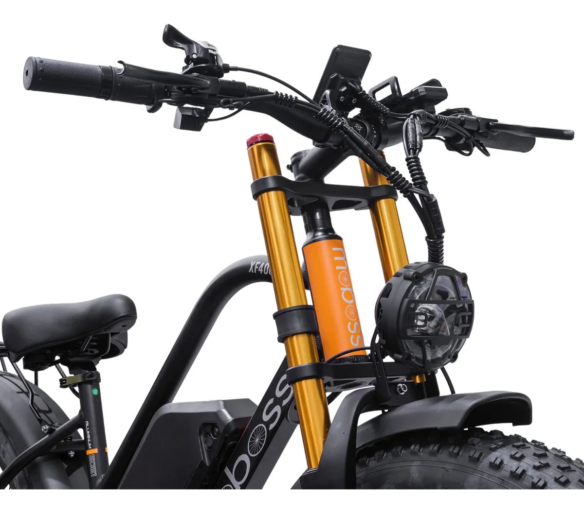 Bicicleta Eléctrica De Montaña Moboss Xf40 Doble Motor 1000w Color Negro