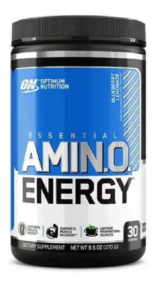 Suplemento Optimum Nutrition Essential Amin.o. Energy sabor blueberry lemonade de 270g