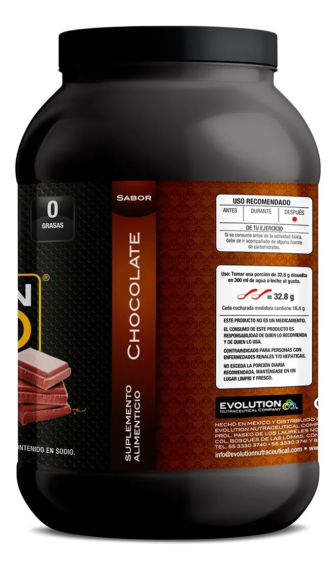 Evolution Proteina Suero De Leche Whey Wp100 800g Chocolate