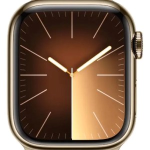 Apple Watch Series 9 GPS + Celular • Caja de acero inoxidable color oro de 41 mm • Correa estilo milanés color oro Apple Watch Series 9 GPS + Celular • Caja de acero inoxidable color oro de 41 mm • Correa estilo milanés color oro