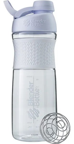 Blender Bottle Sportmixer Twist Cap Shaker, 28 oz/830 ml, color blanco