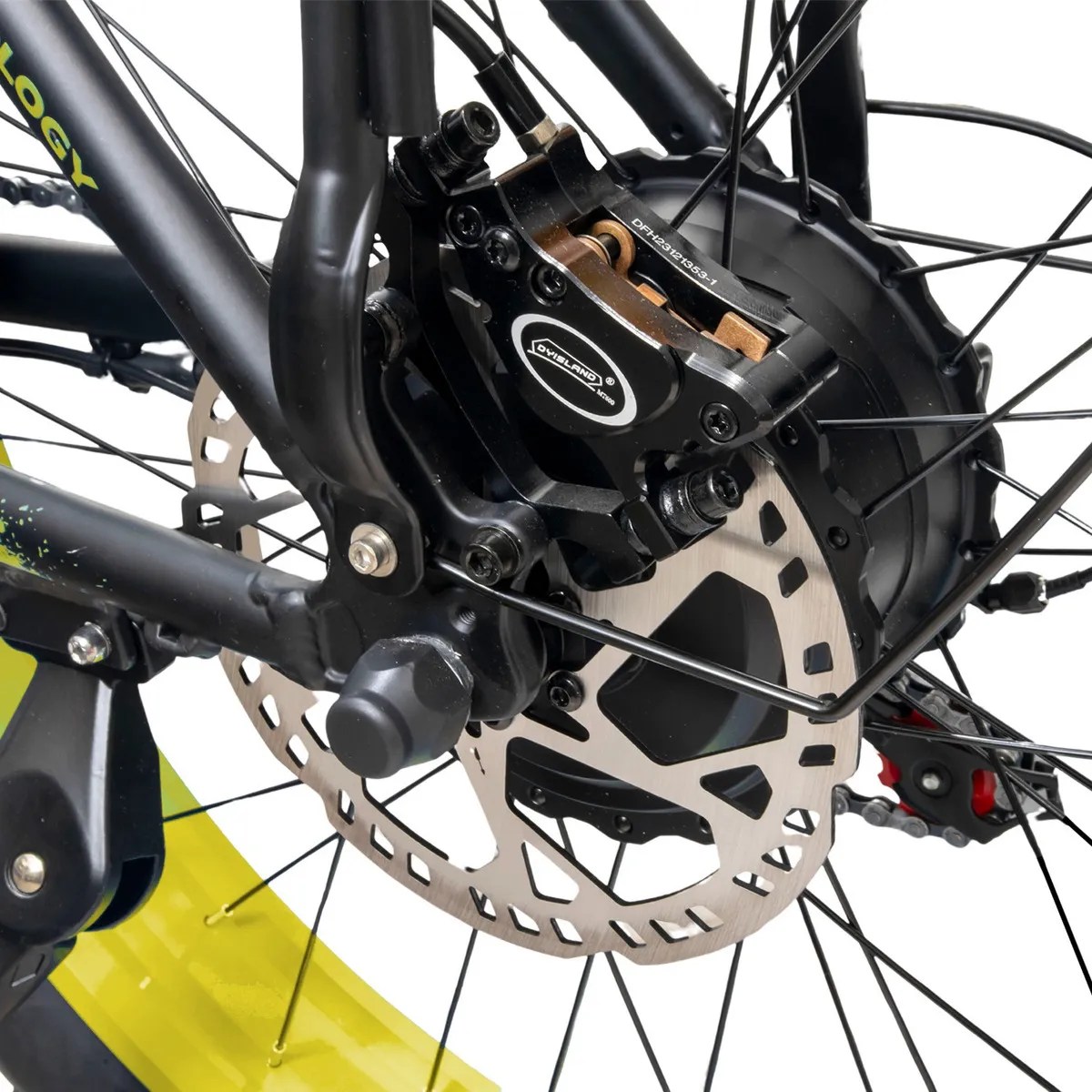 Bicicleta Eléctrica Mtb Fatbike Moboss K800 1000w X 2 26 Color Amarillo