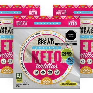 Tortillas Keto Zero Carbs, 22.5 Calorías, Hackthebread 3pack Tortillas Keto Zero Carbs, 22.5 Calorías, Hackthebread 3pack