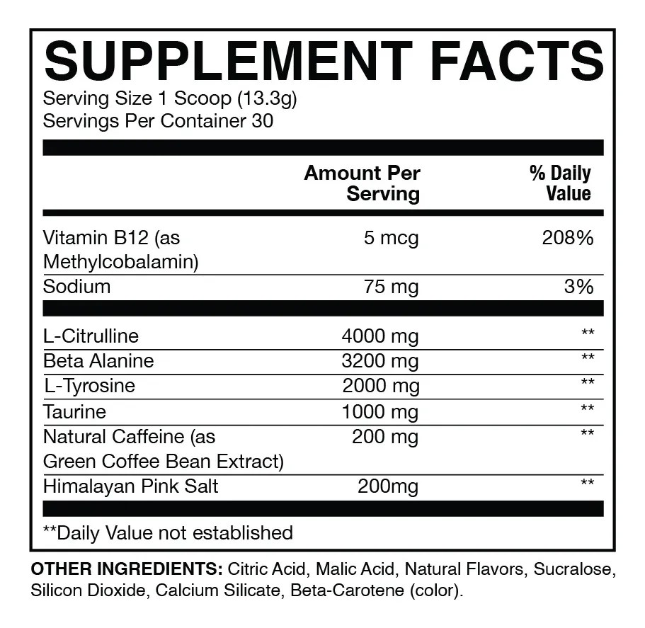 Pre Entreno Cbum Essential Pwo Raw Nutrition 30 Servicios Sabor Orange