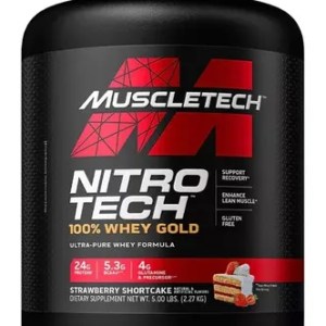 Nitro Tech 100% Whey Gold 5lb Sabor Strawberry Shortcake Nitro Tech 100% Whey Gold 5lb Sabor Strawberry Shortcake