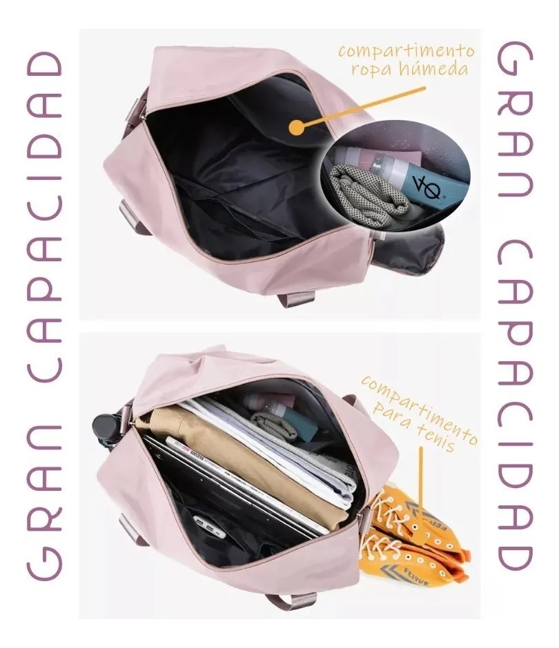 Maleta Casual Viaje Gimnasio Morral Deportivo Tp Horz Rw Color Lila