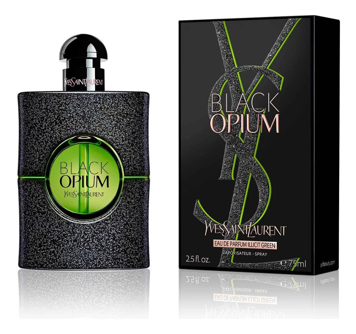 Perfume Mujer Black Opium Green Edp 75 Ml 3c
